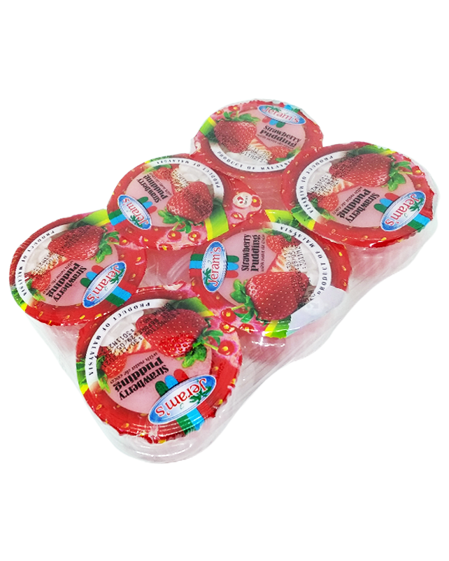 Jeram Pudding Strawberry 6"s 480g