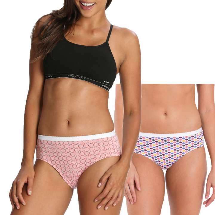 Jockey Cotton Hipster Panties For Women Assorted Pack of 2 - 1523