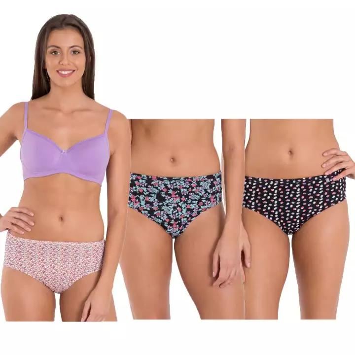 Jockey Women Cotton Hipster Assorted Pack of 3 - 1406
