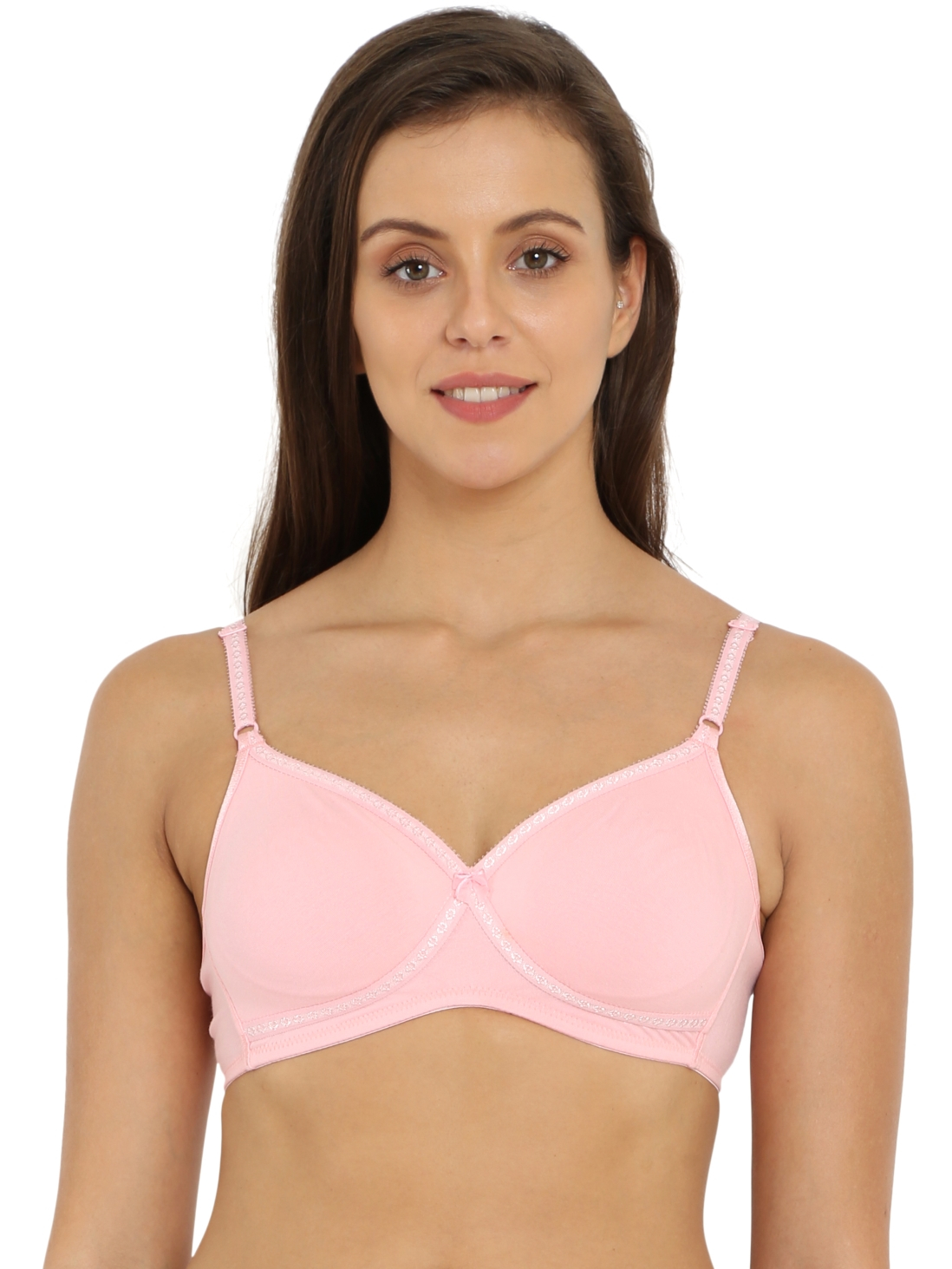 Jockey Pink Essence Seamless Cross Over Bra For Women – 1721