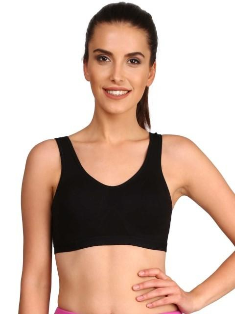 Jockey Ruby Slip On Active Bra Black 1376