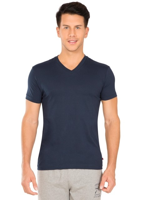 Jockey V-Neck T-Shirt For Men Dark Blue 2726