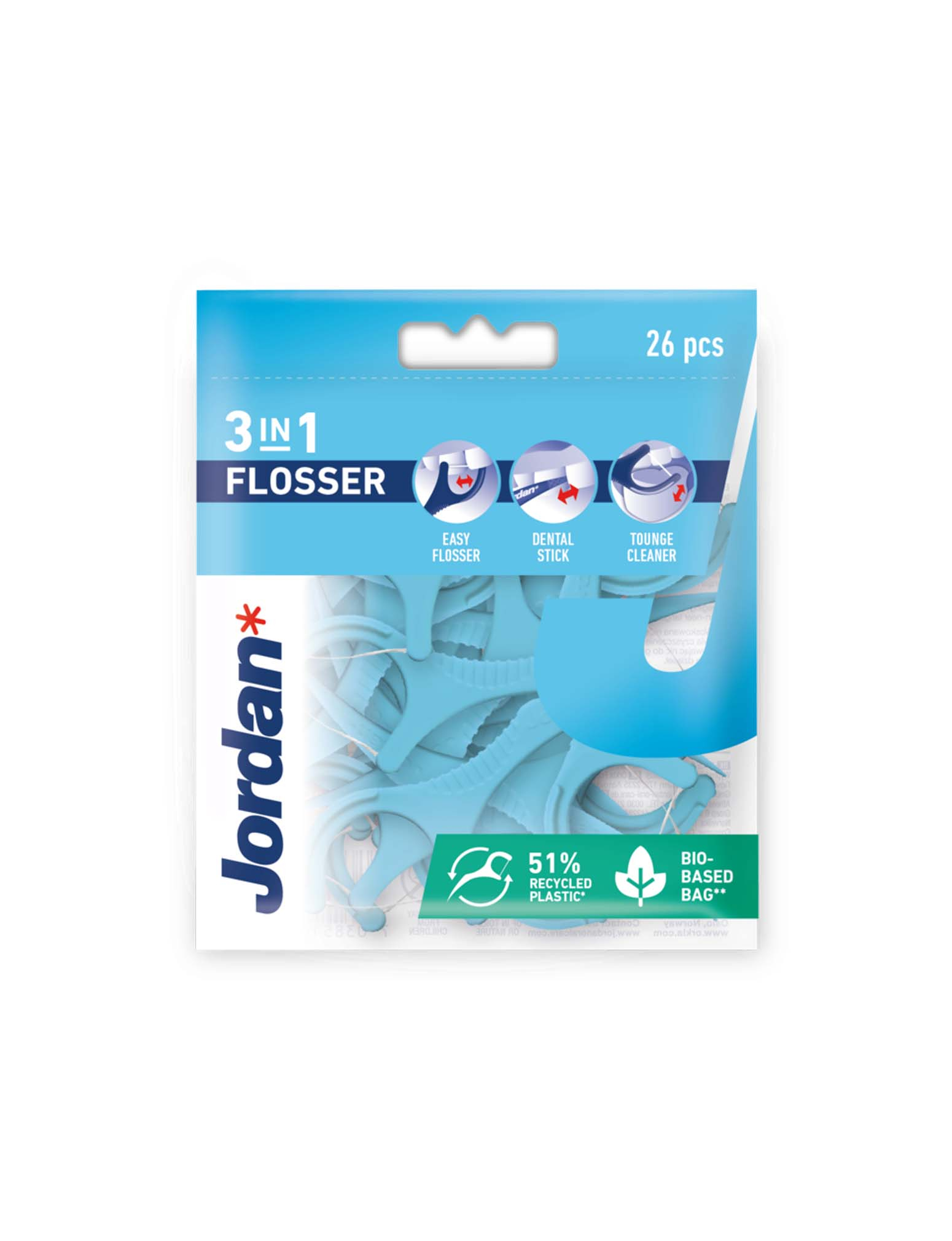 Jordan 3in1 Dental Flossers 26 Pcs