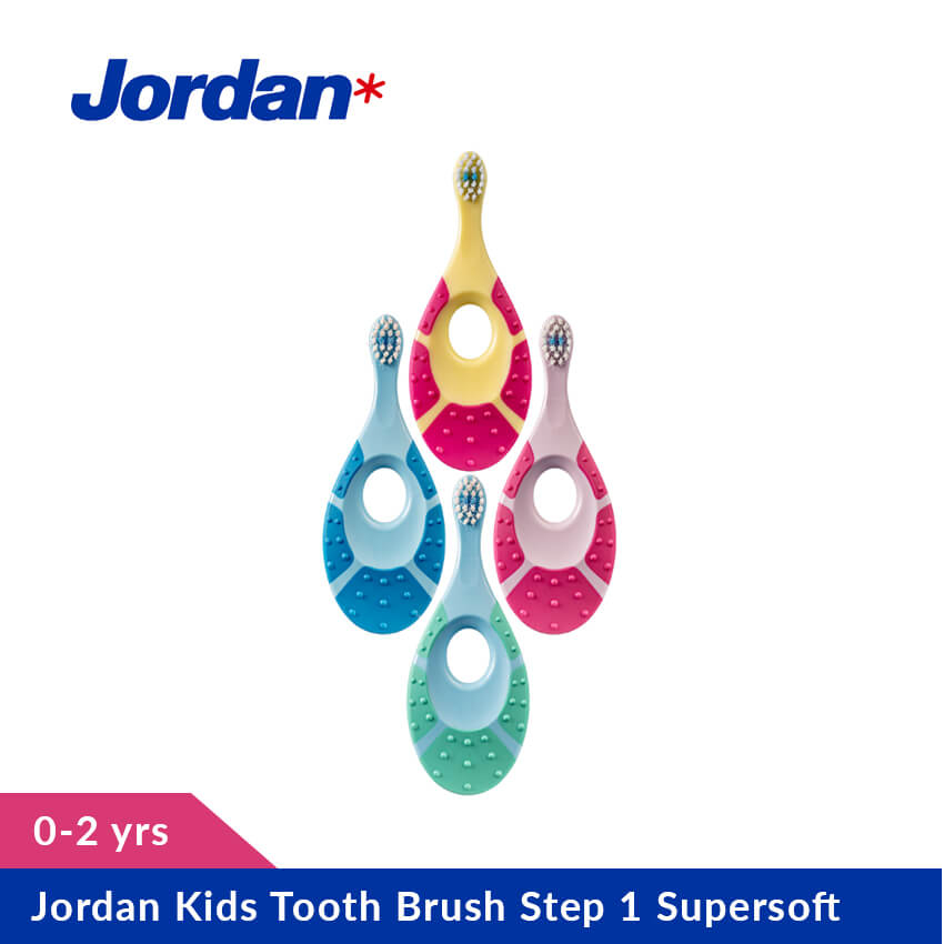 Jordan Kids Tooth Brush Step 1 Supersoft, (0-2 yrs)