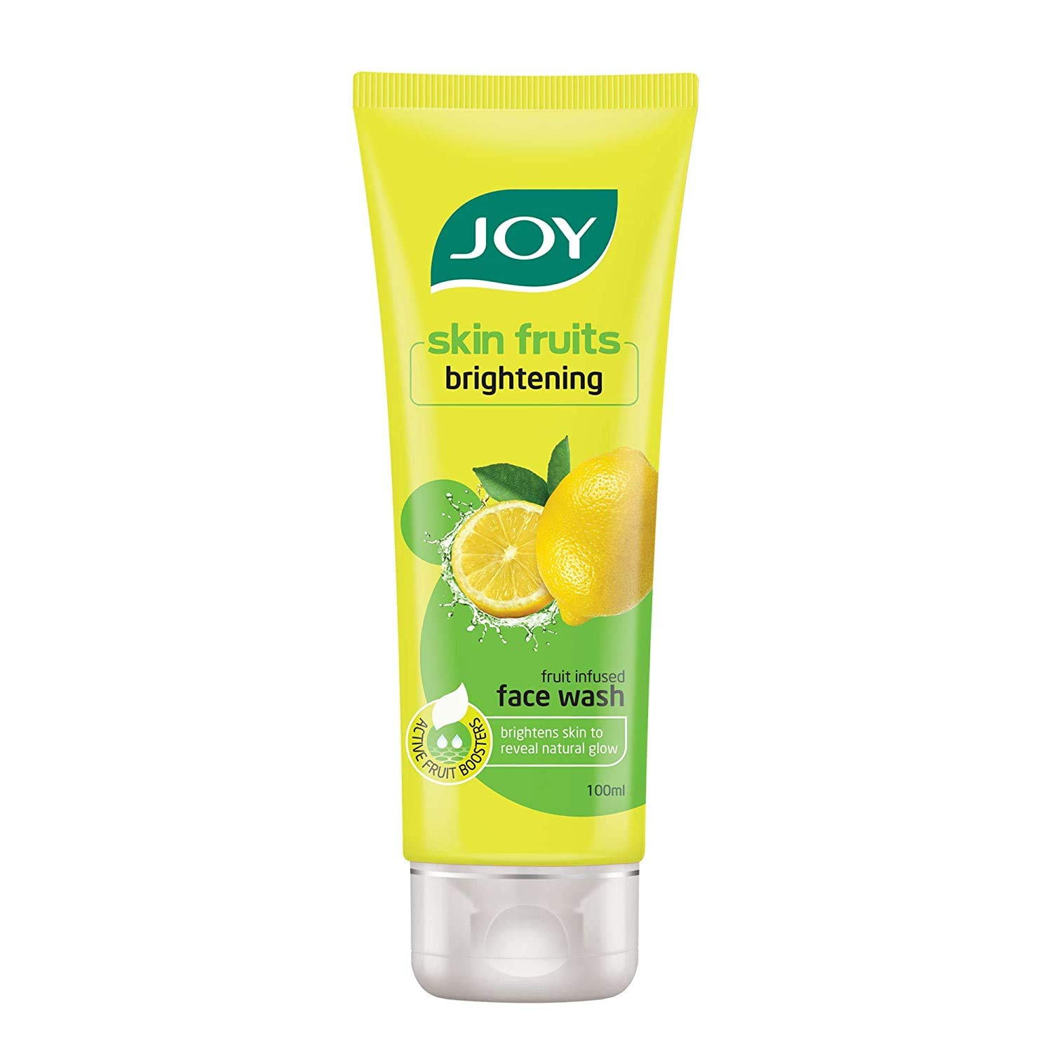 Joy Skin Fruits | Skin Brightening and Glowing | Fruit Infused Face Wash | With Lemon extracts & Active Fruit Boosters | Lemon Face Wash For Oily Skin | 100 ml