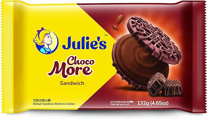 Julies Choco More Sandwich 132 Gm