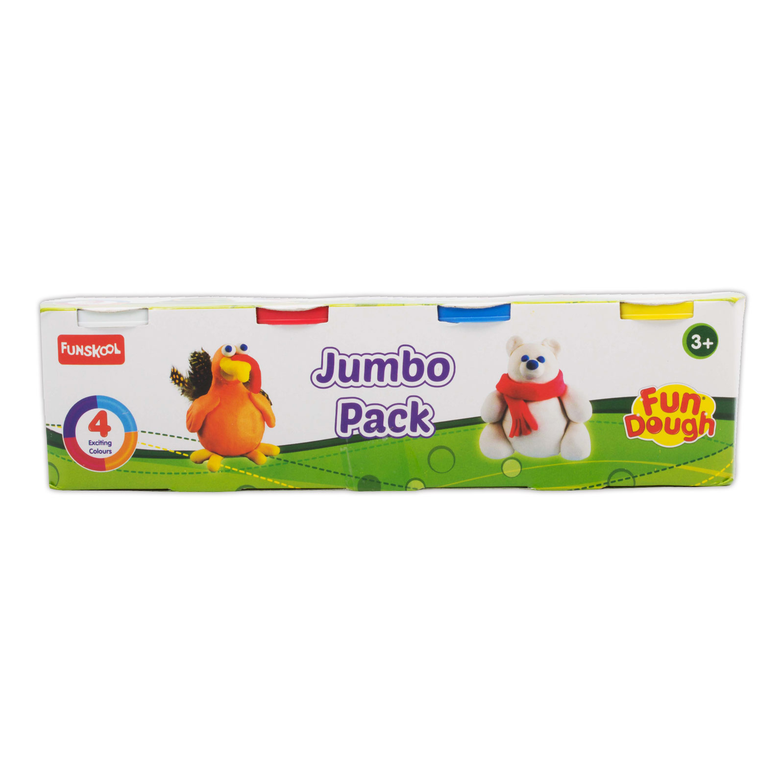 Funskool Fun Dough Jumbo Pack,Shaping and Sculpting-Multicolour Carton