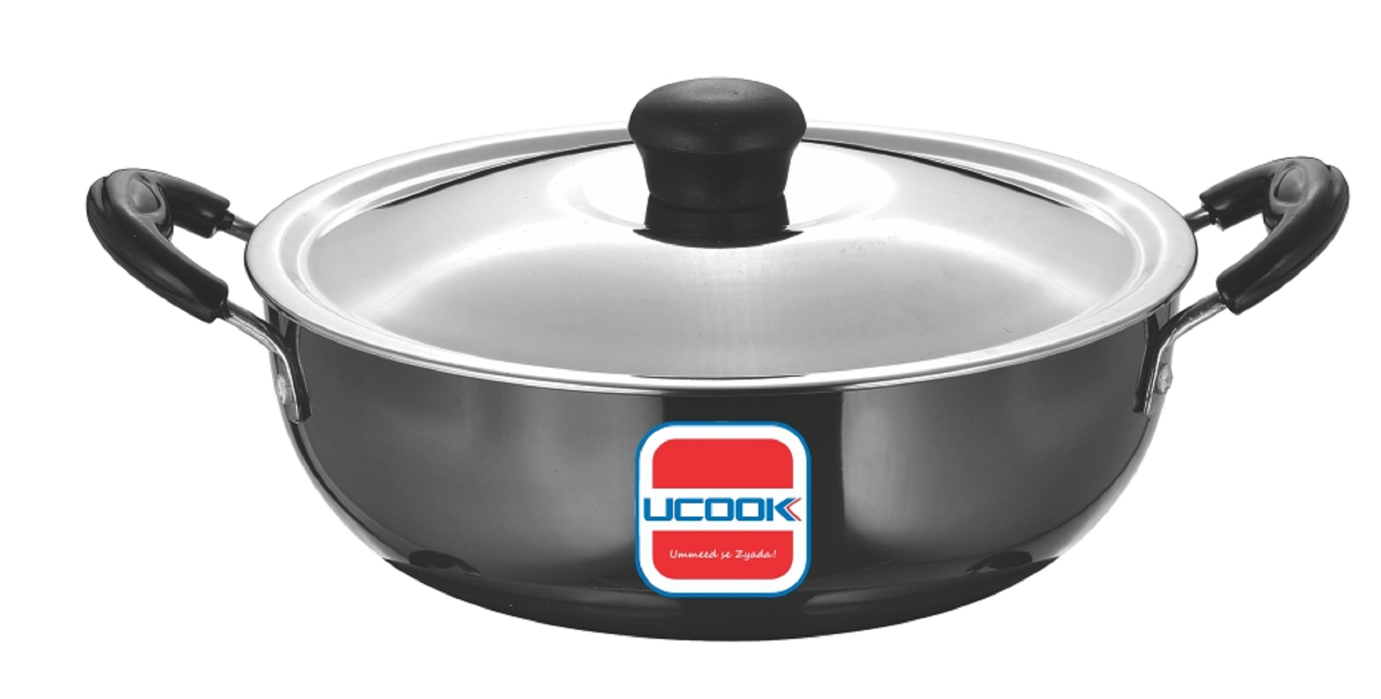 Ucook/United Kadai Non Stick Induction Base 3ltr - 3mm thickness