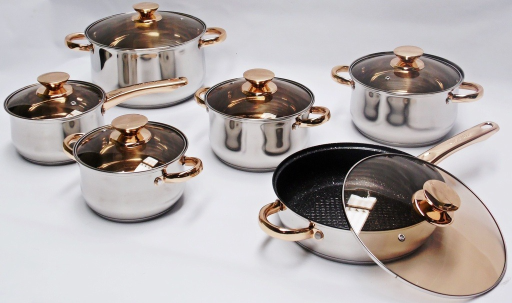 Laughing Buddha - Kaisa Villa Cookware Set (6 Piece Stainless Steel Induction)