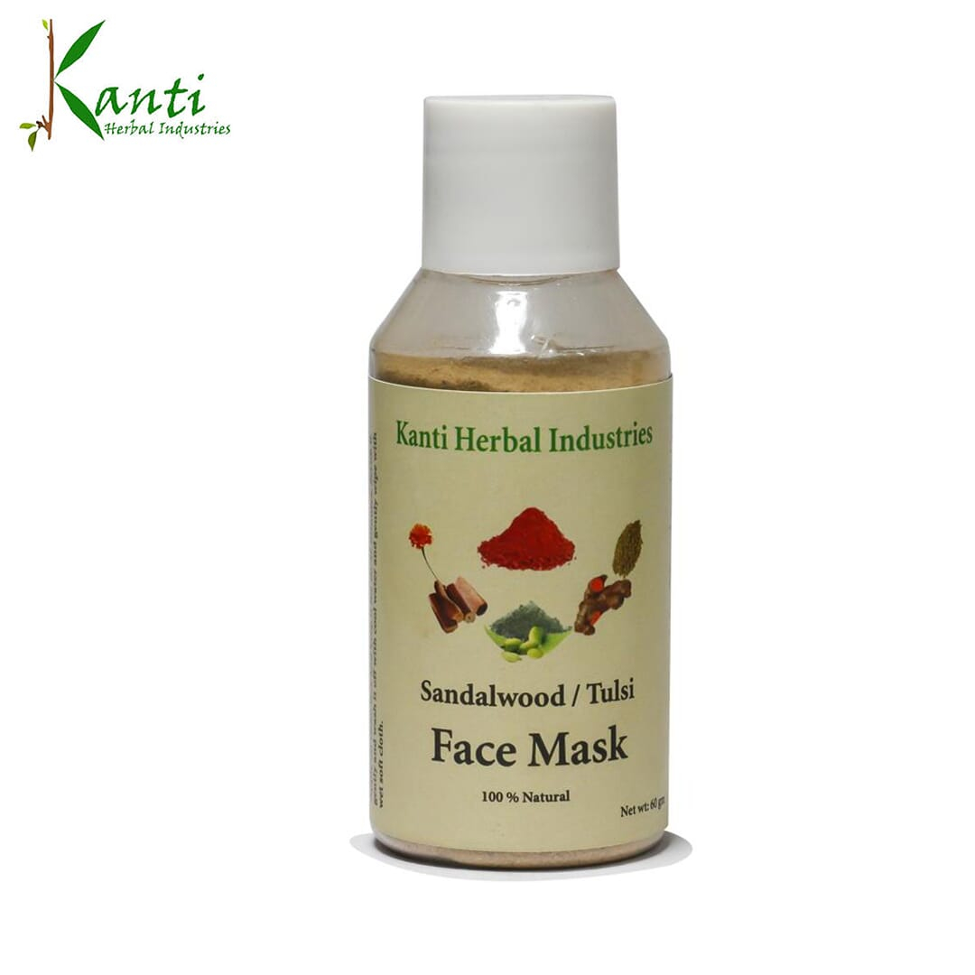 Kanti Herbal Sandalwood Tulsi Face Mask- 60g