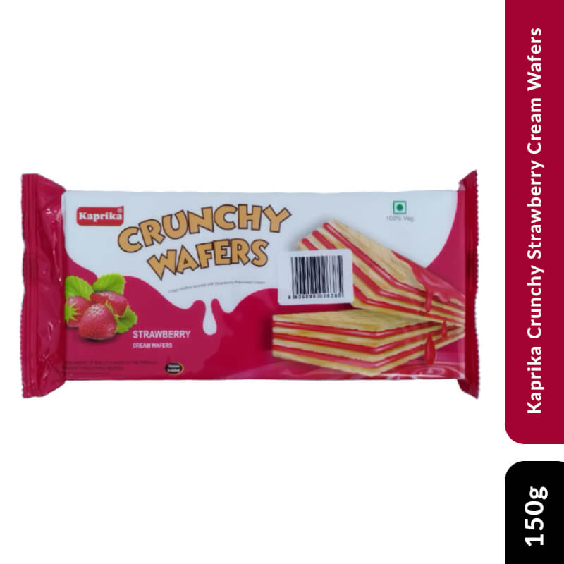 Kaprika Crunchy Cheese Cream Wafers 150gm
