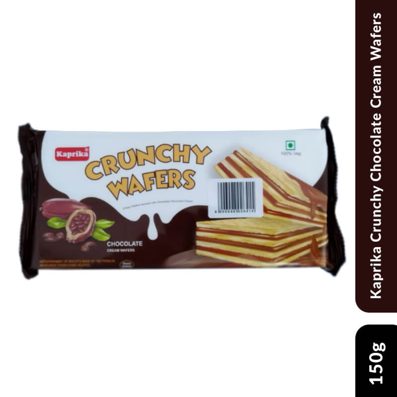 Kaprika Crunchy Chocolate Cream Wafers 75gm