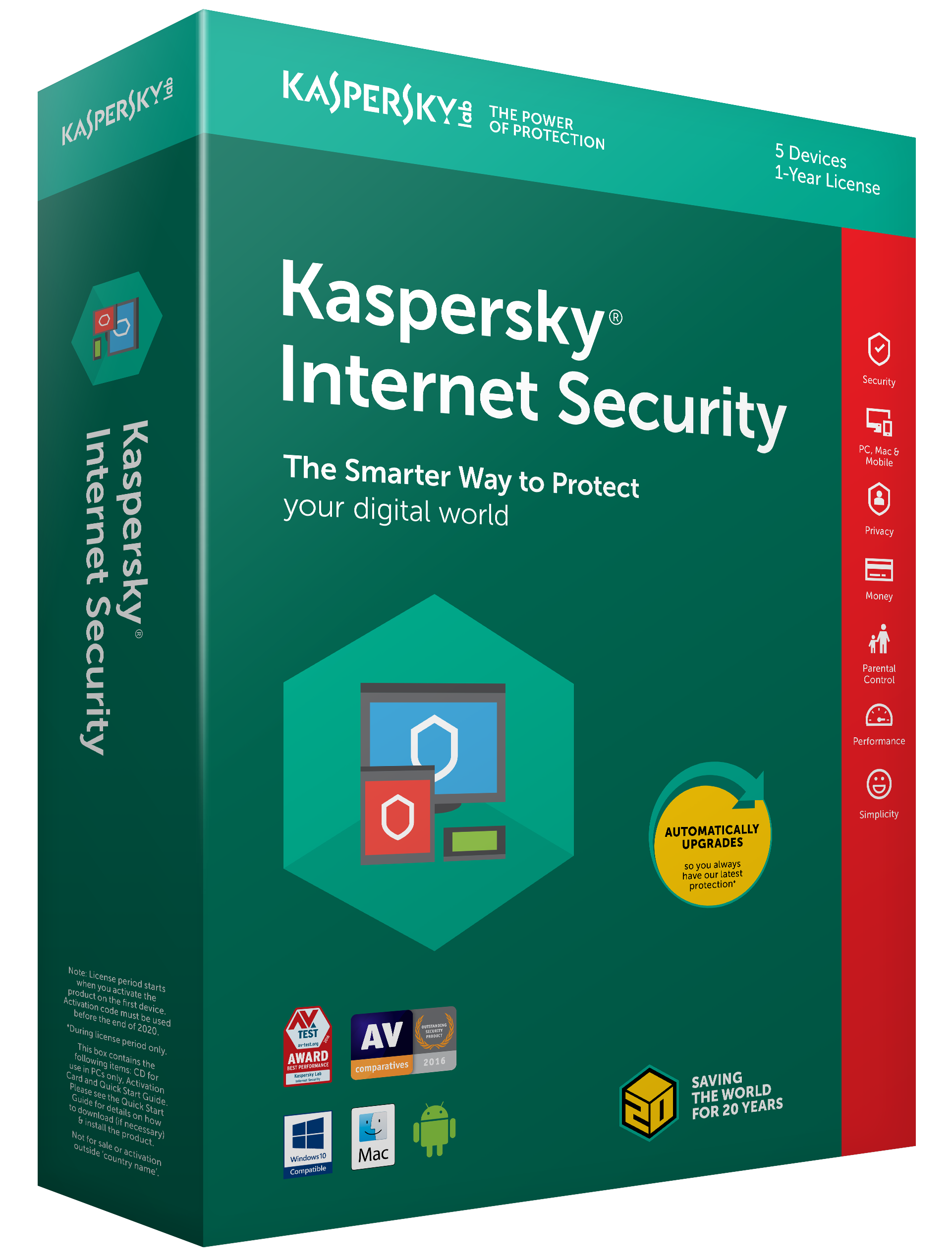 Kaspersky Internet Security 2018 1 PC 1 Year