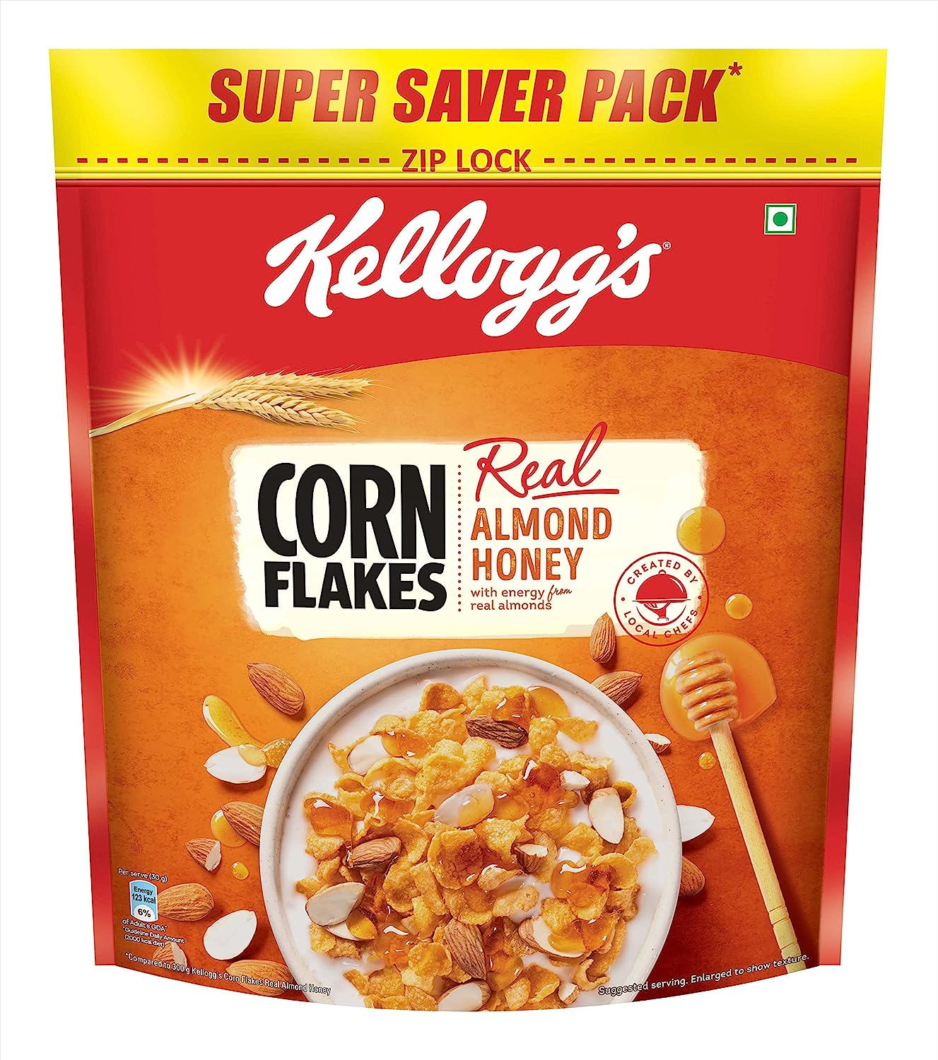Kellogg's Corn Flakes Almond & Honey 1000 Gm