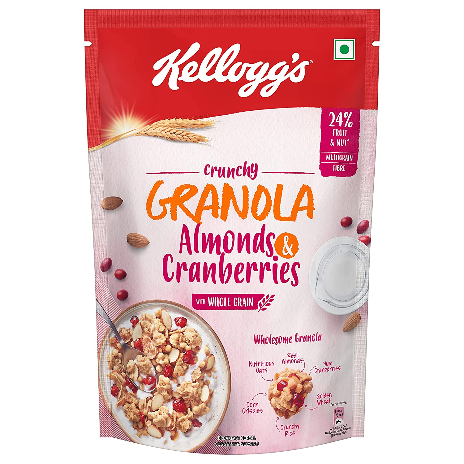 Kellogg's Granola Almonds And Cranberries 460 Gm