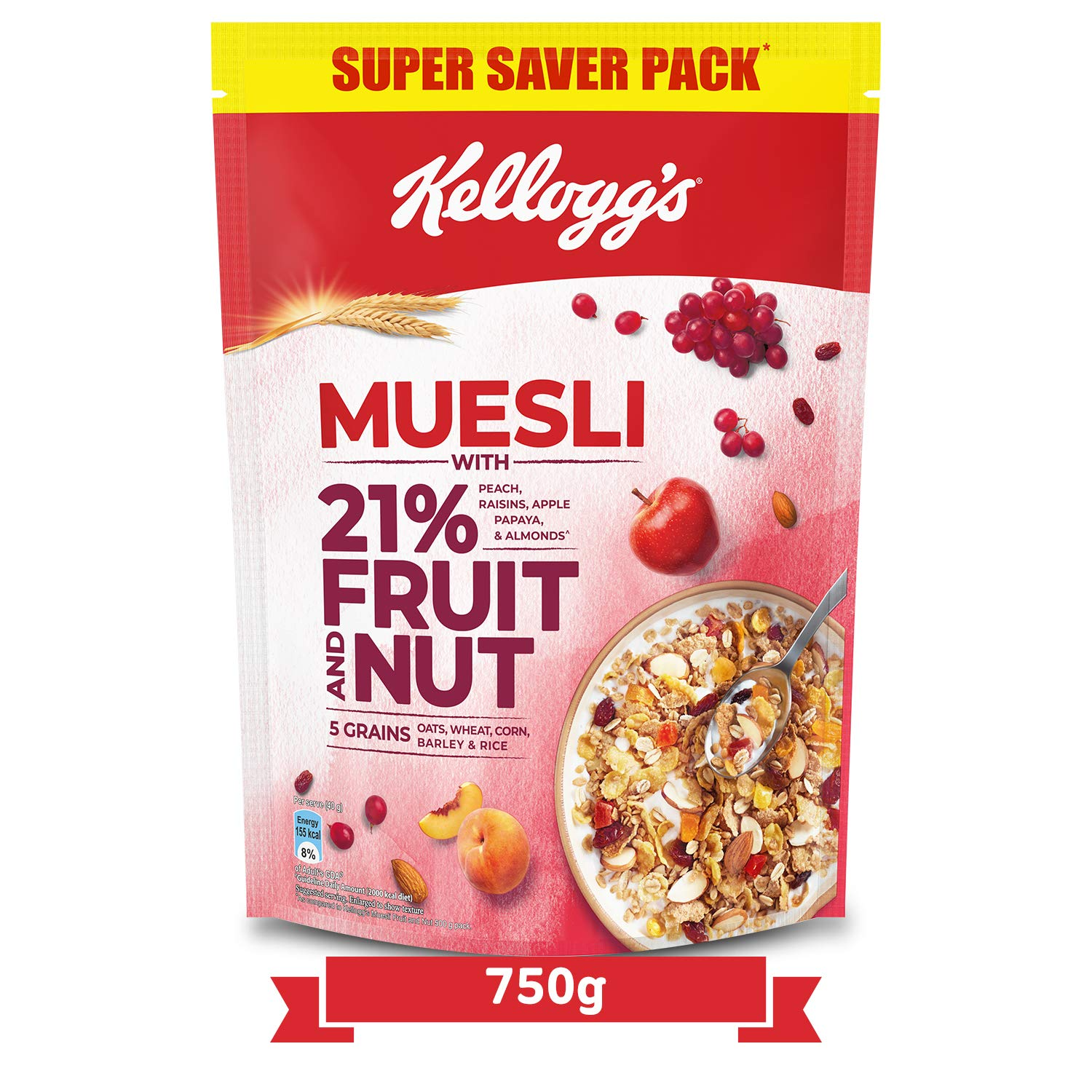 Kellogg's Extra Muesli Crunchy Fruit & Nut 750gm