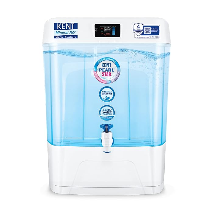 Kent Pearl Star 11L Water Purifier RO + UV + UF + TDS Control + UV LED Tank
