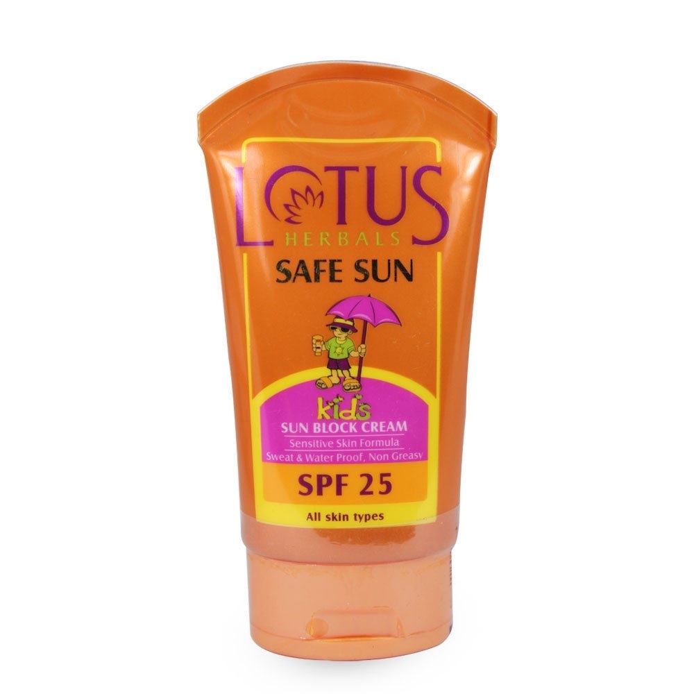 Lotus Herbal Safe Sun Kids Sun Block Cream PA + SPF 25, 100g