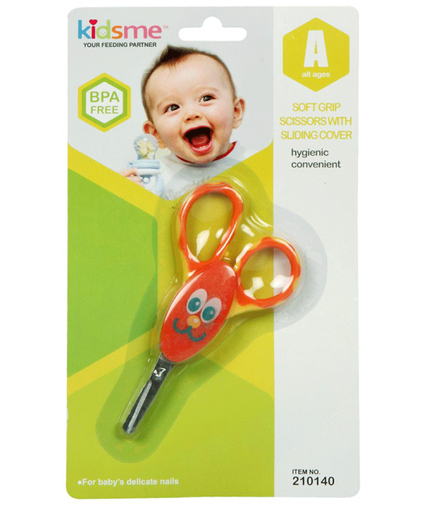 Kidsme Soft Grip Safety Scissor With Sliding Cover - 210140