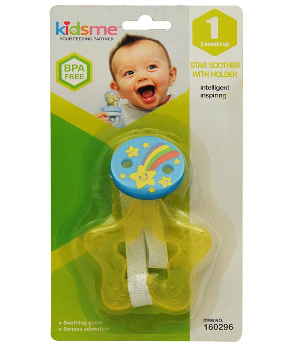 Kidsme Star Soother With Holder -160296