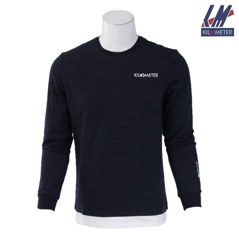 Kilometer Sweat T Shirt OS102-Navy-M