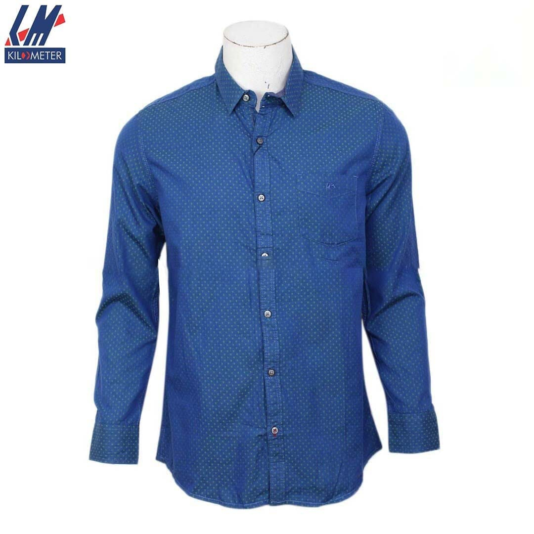 Kilometer Printed Shirt For Men (KMQL-010) Green L