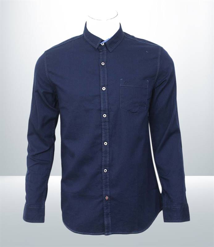 Kilometer Printed Shirt For Men (KMQL-017) Navy M