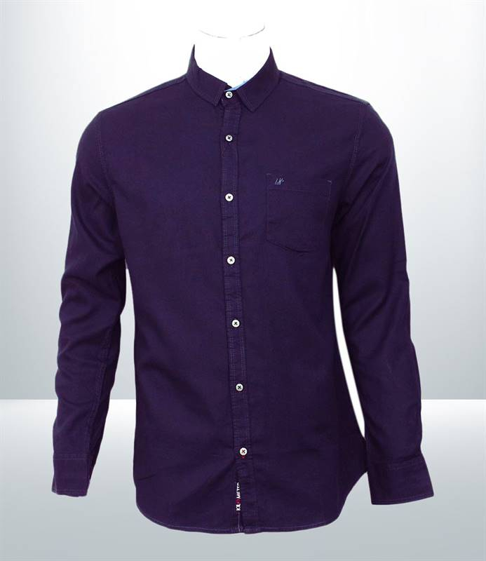 Kilometer Printed Shirt For Men (KMQL-017) Purple M