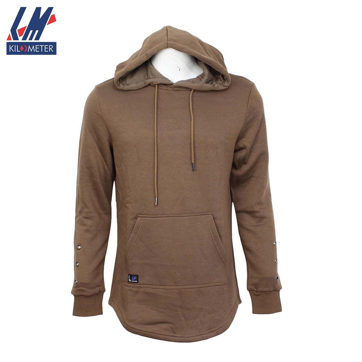 Kilometer Stylist Fur Hoodie For Men KM D1 Dark Khaki L