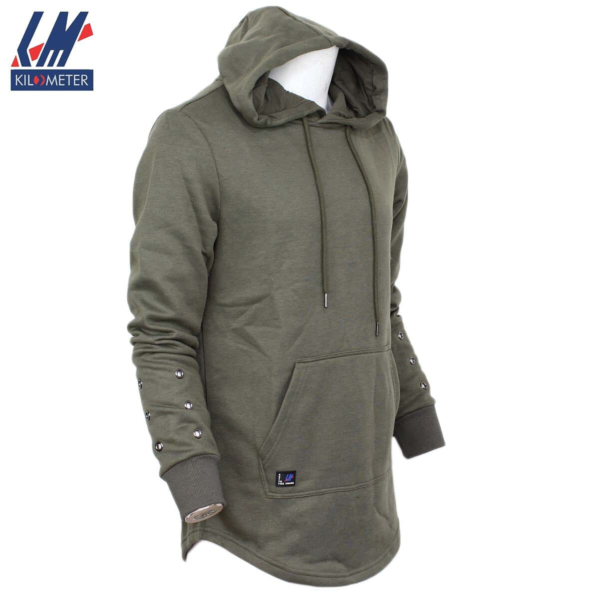 Kilometer Stylist Fur Hoodie For Men KM D1 Light Olive M