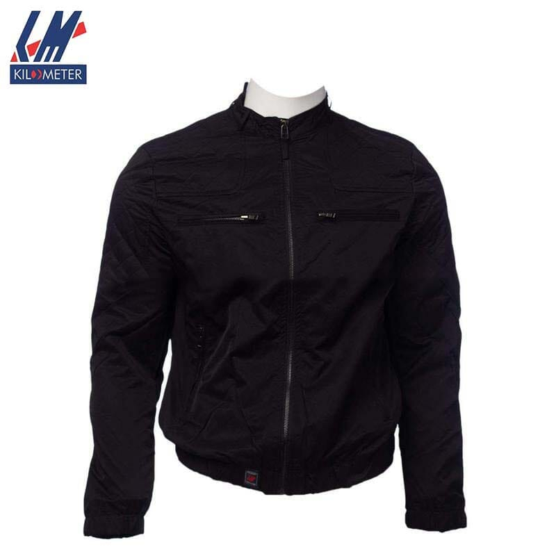 Kilometer Windcheater For Men(KM703)-Black-S