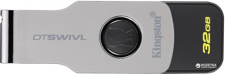 Kingston USB 3.0 DataTraveler Flash  Pen Drive Capless Swivel Design 32GB