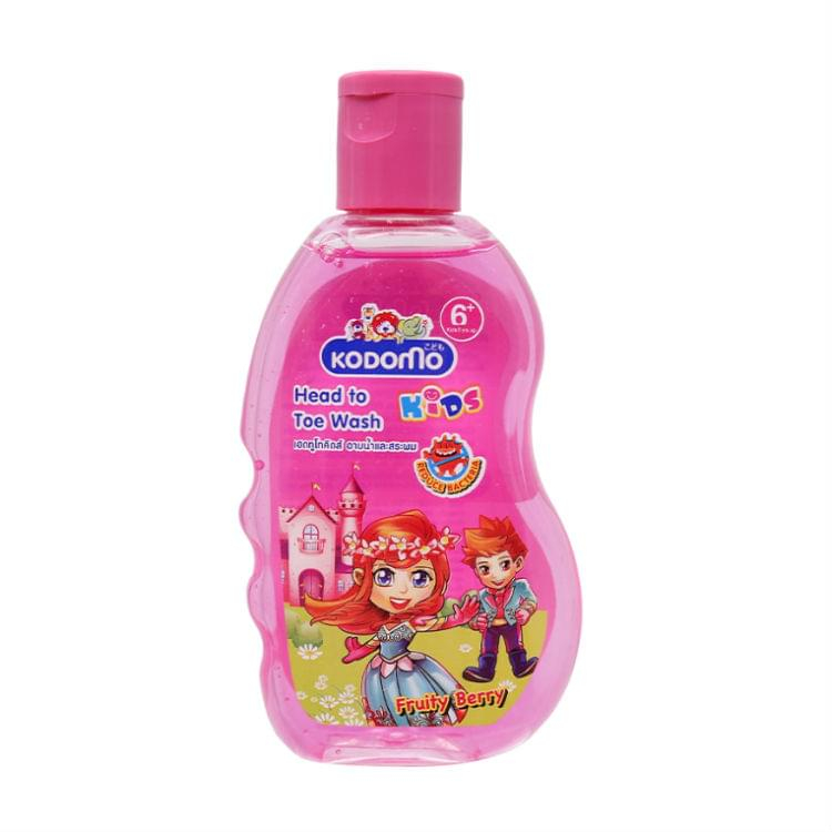 Kodomo Head To Toe Wash Fruity Berry 200Ml