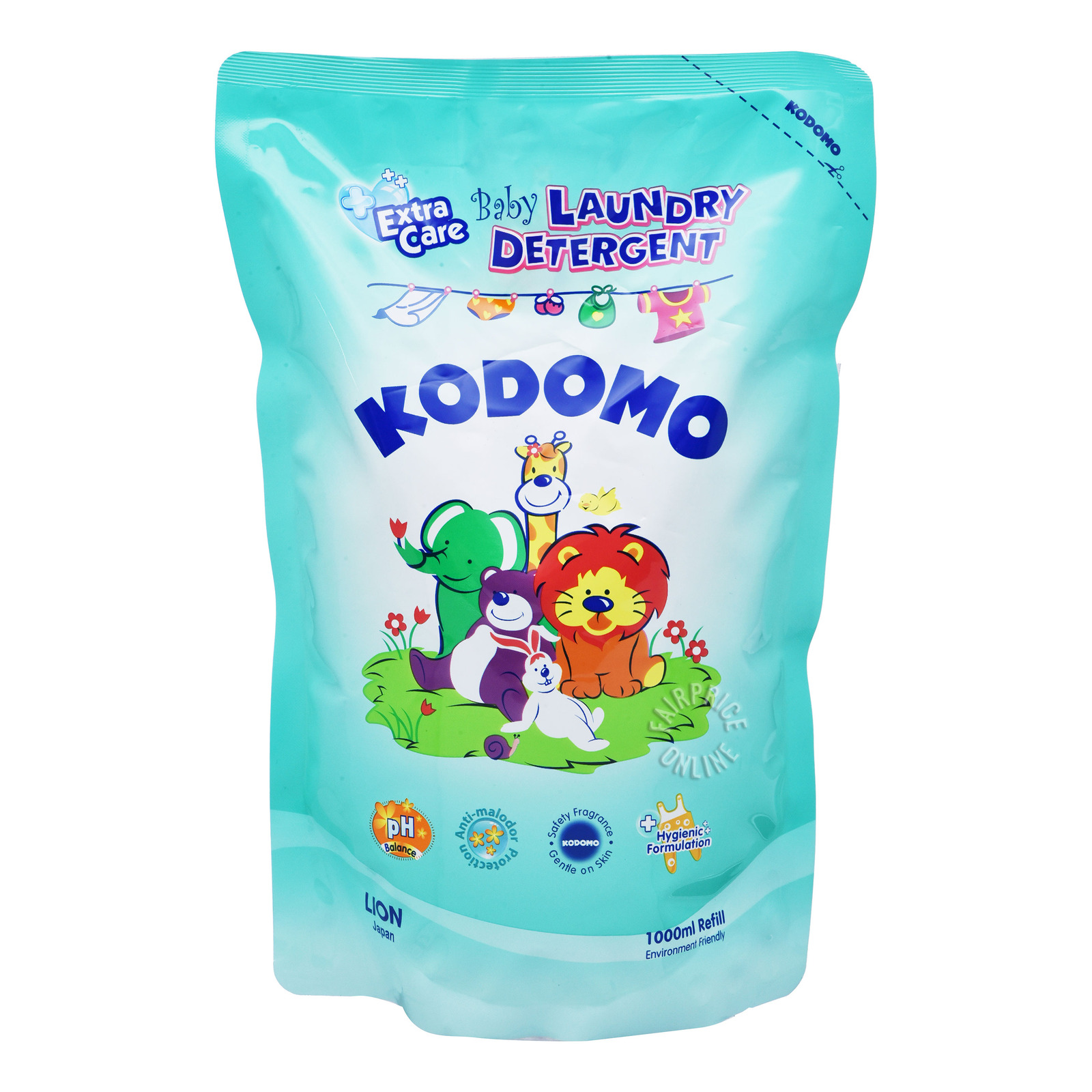 Kodomo Laundry Detergent 1000ml Extra Care Refill
