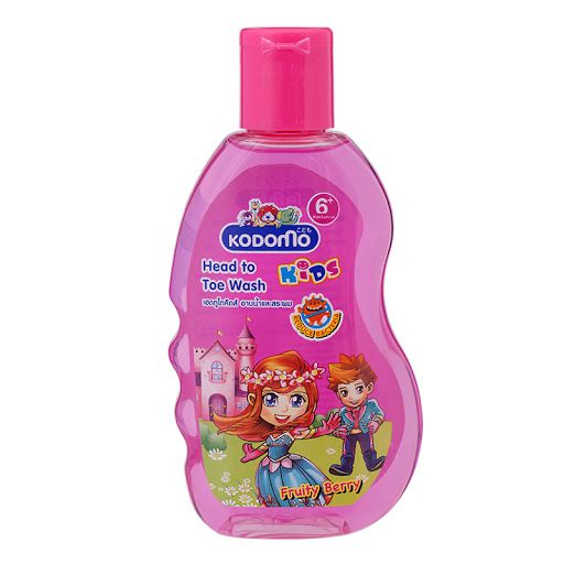 Kodomo Kids Head to Toe Wash Fruity Berry 6 Years + 200 Ml