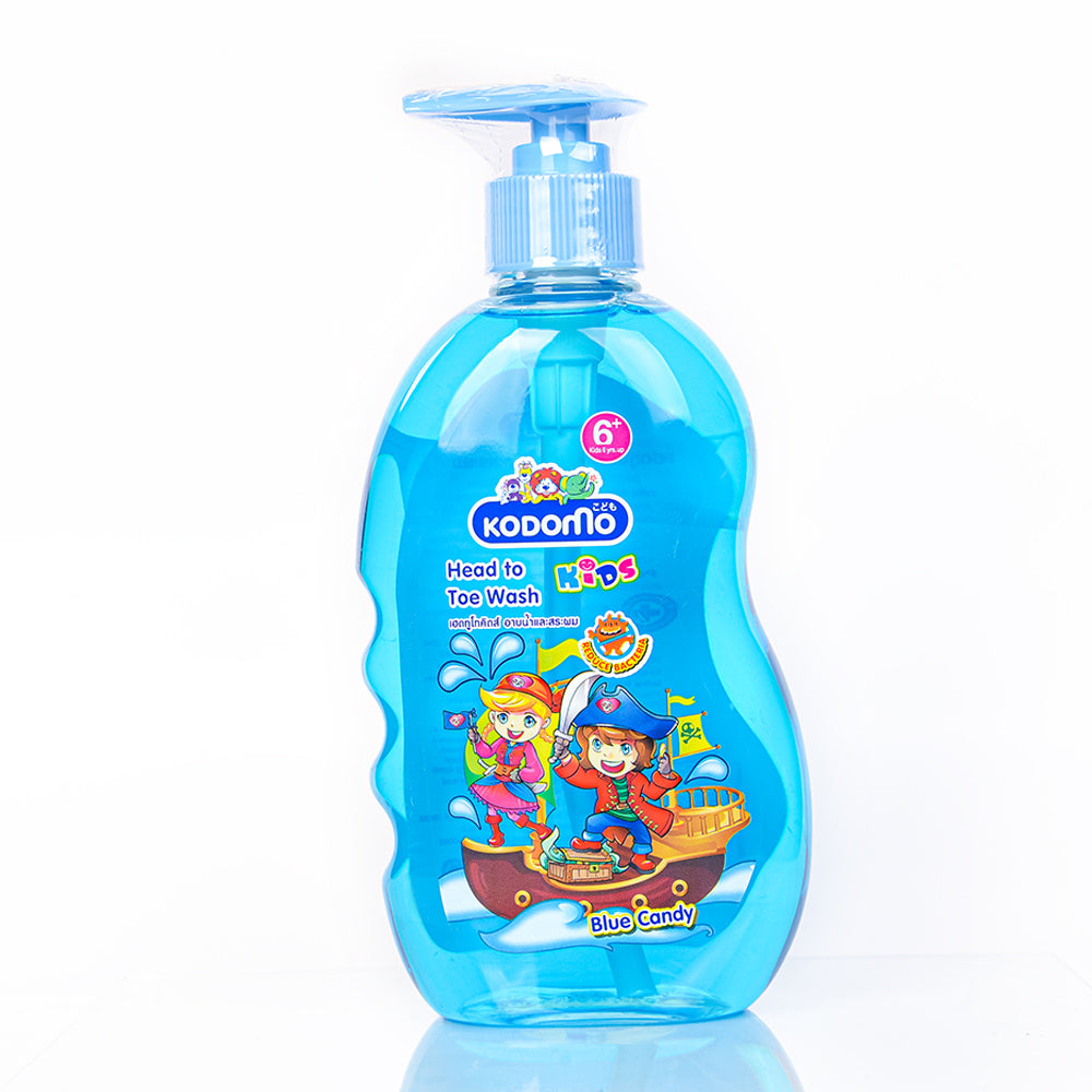 Kodomo Kids Head to Toe Wash Blue Candy 6 Years + 400 Ml