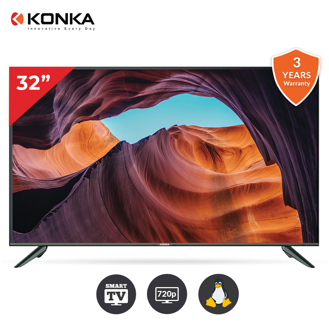 Konka TV KE32MS2022 32inch FHD Smart Android LED Television