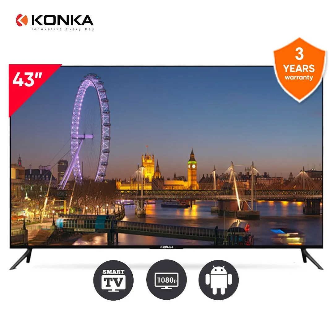 Konka Led Tv KE43MS2023 43" Full Hd Smart Android, Blaze Less, Voice Comand Remote
