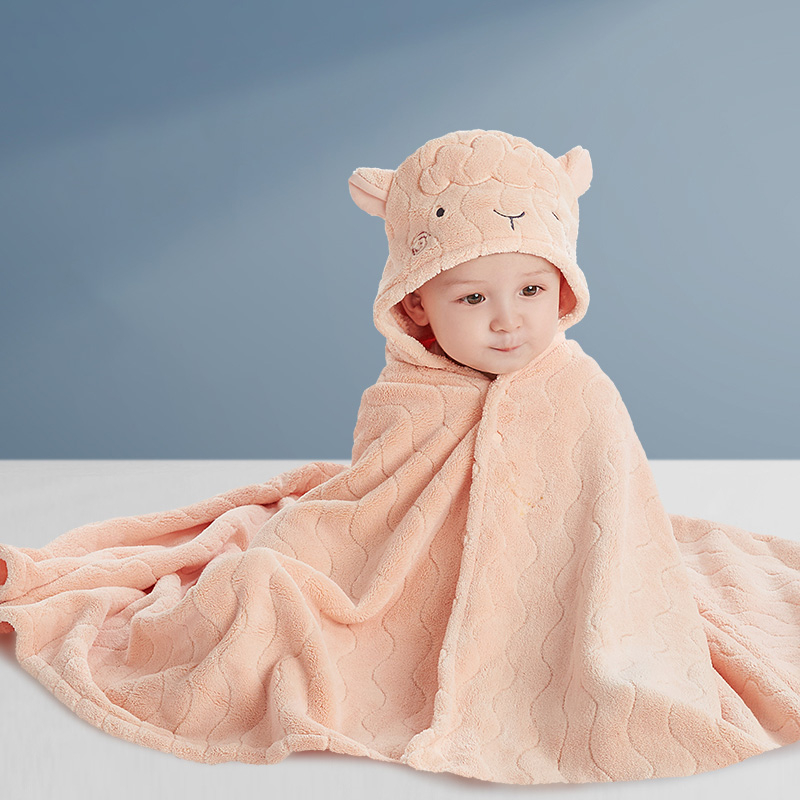 KUB Baby Bath Towel Sheep Orange