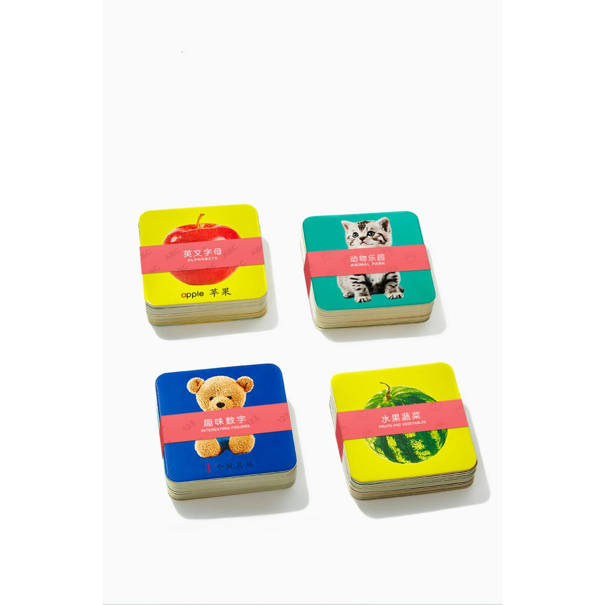 KUB Early Education Graffiti Card 10*10Cm (4 Booklet 120Pcs)