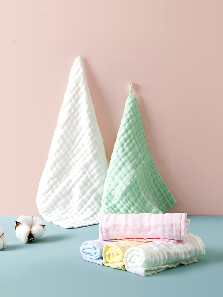 KUB Six Layer Gauze Towel Gift Set (5 Colors/6Pcs)