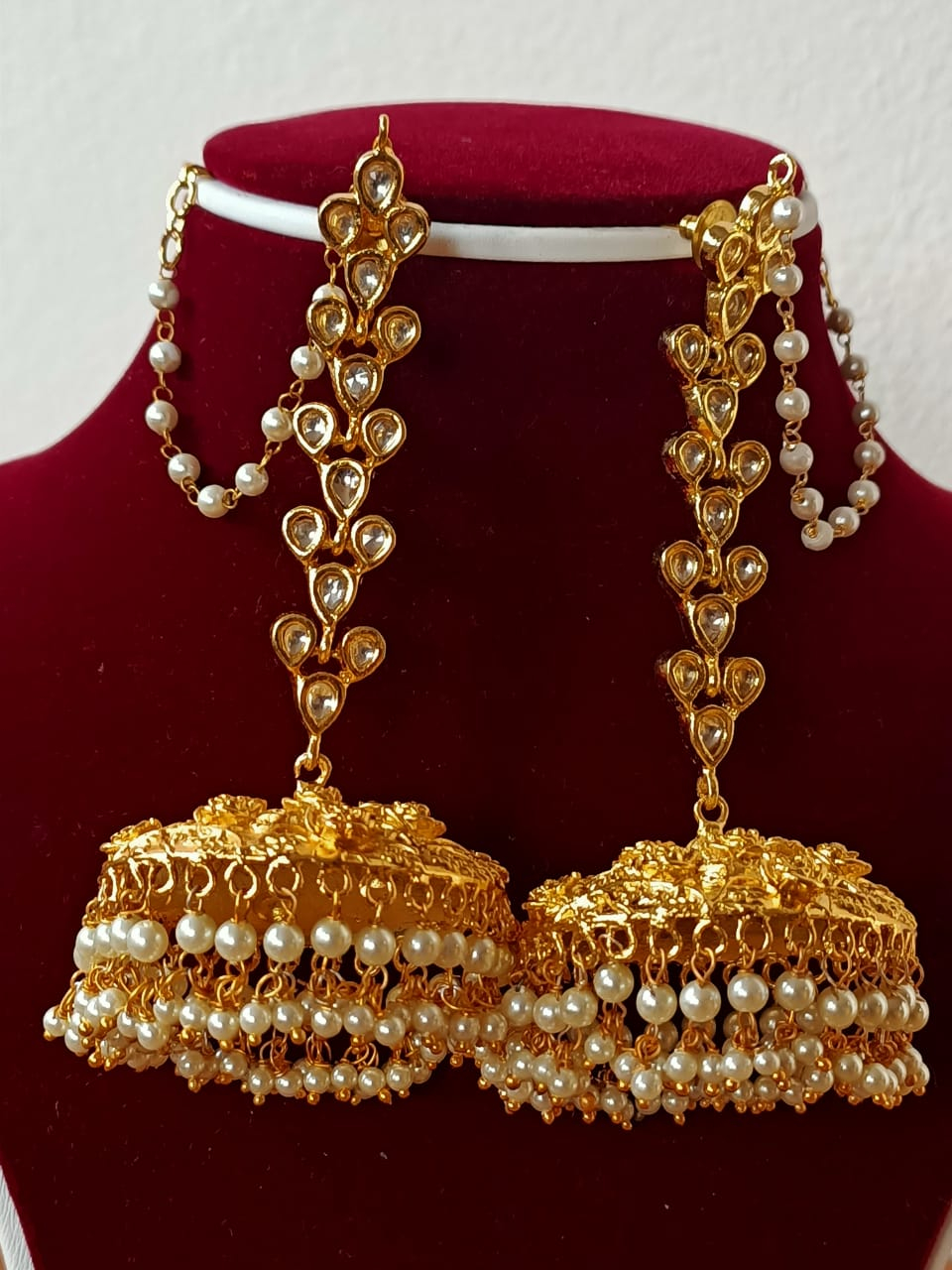  Kundan Studded Jhumka