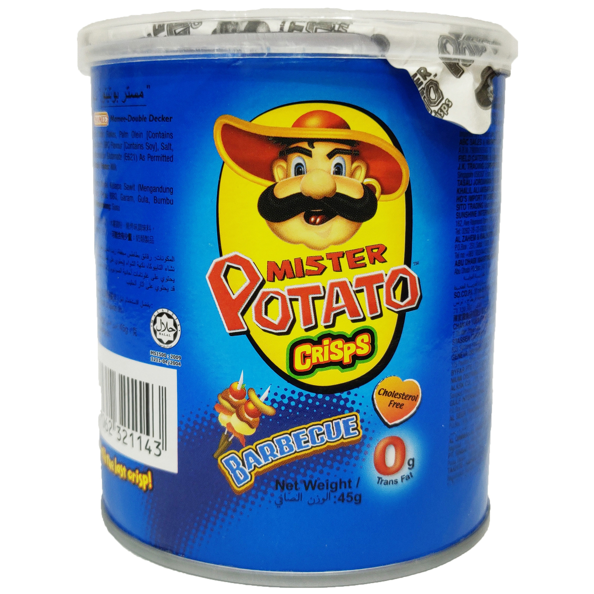 Mister Potato Crisps Barbecue 45g