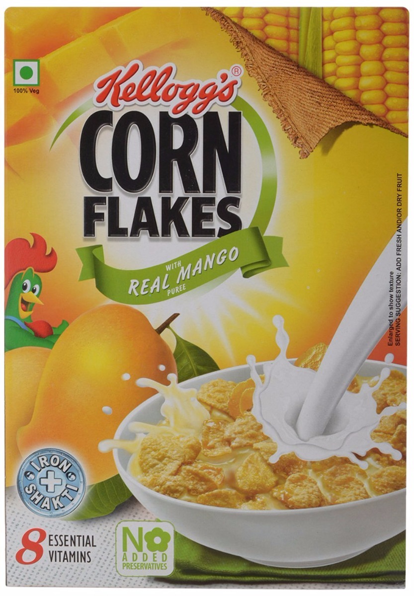 Kellogg's Corn Flakes with Real Mango Puree, 300 g