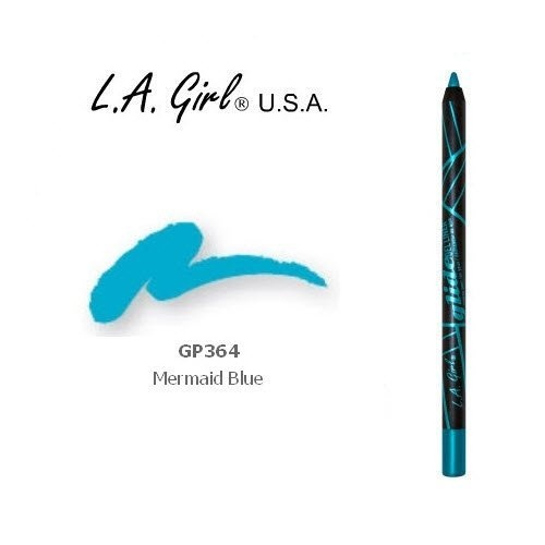 L.A. Girl Cosmetics Gel Glide Eyeliner Pencil 364 Mermaid Blue 1.2gm
