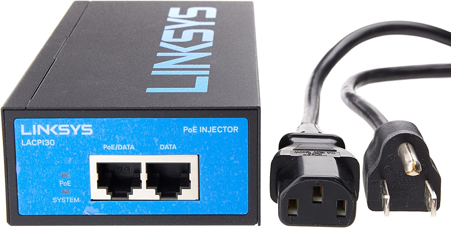 Linksys Business Gigabit High Power PoE+ Injector (LACPI30) 
