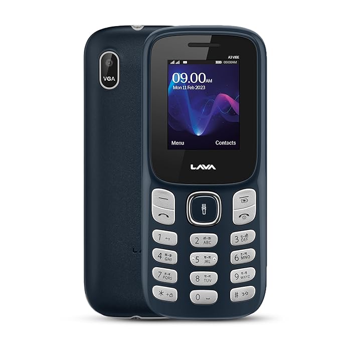 Lava A3 Vibe Keypad Phone with Dual Sim 1750mAh Battery