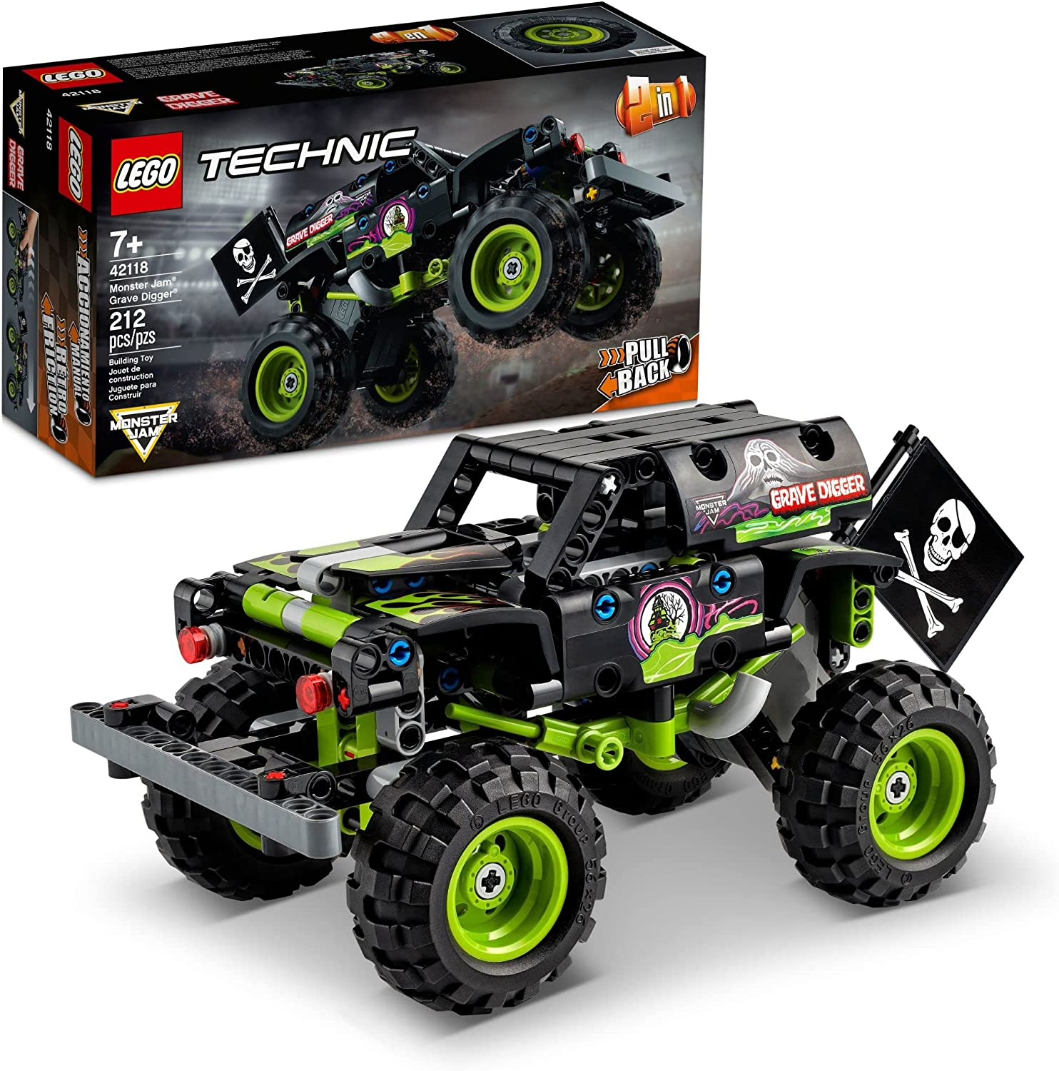 LEGO Technic Monster Jam Grave Digger 42118 Building Toy Set