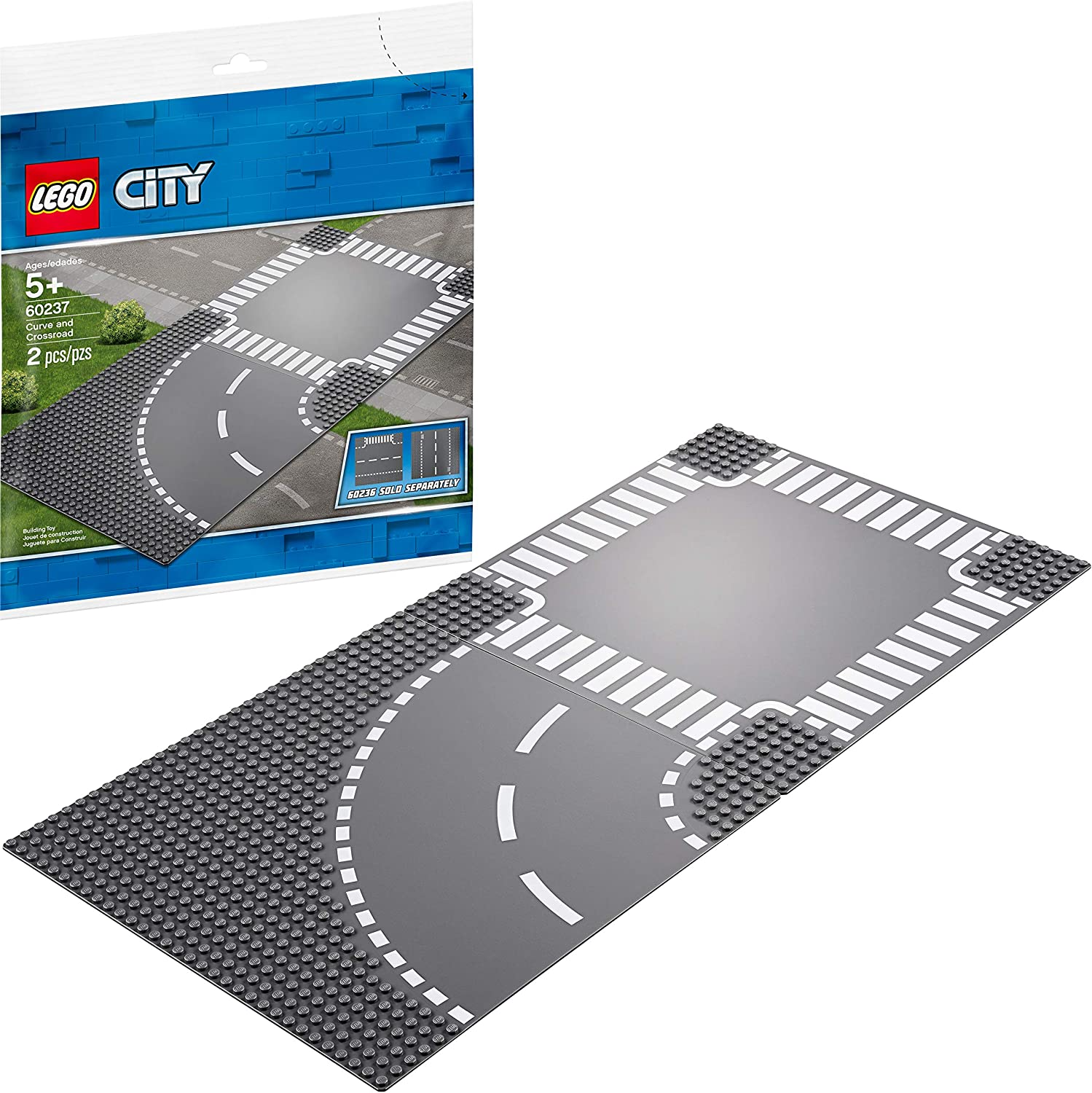 LEGO City Curve and Crossroad 60237 Building Kit