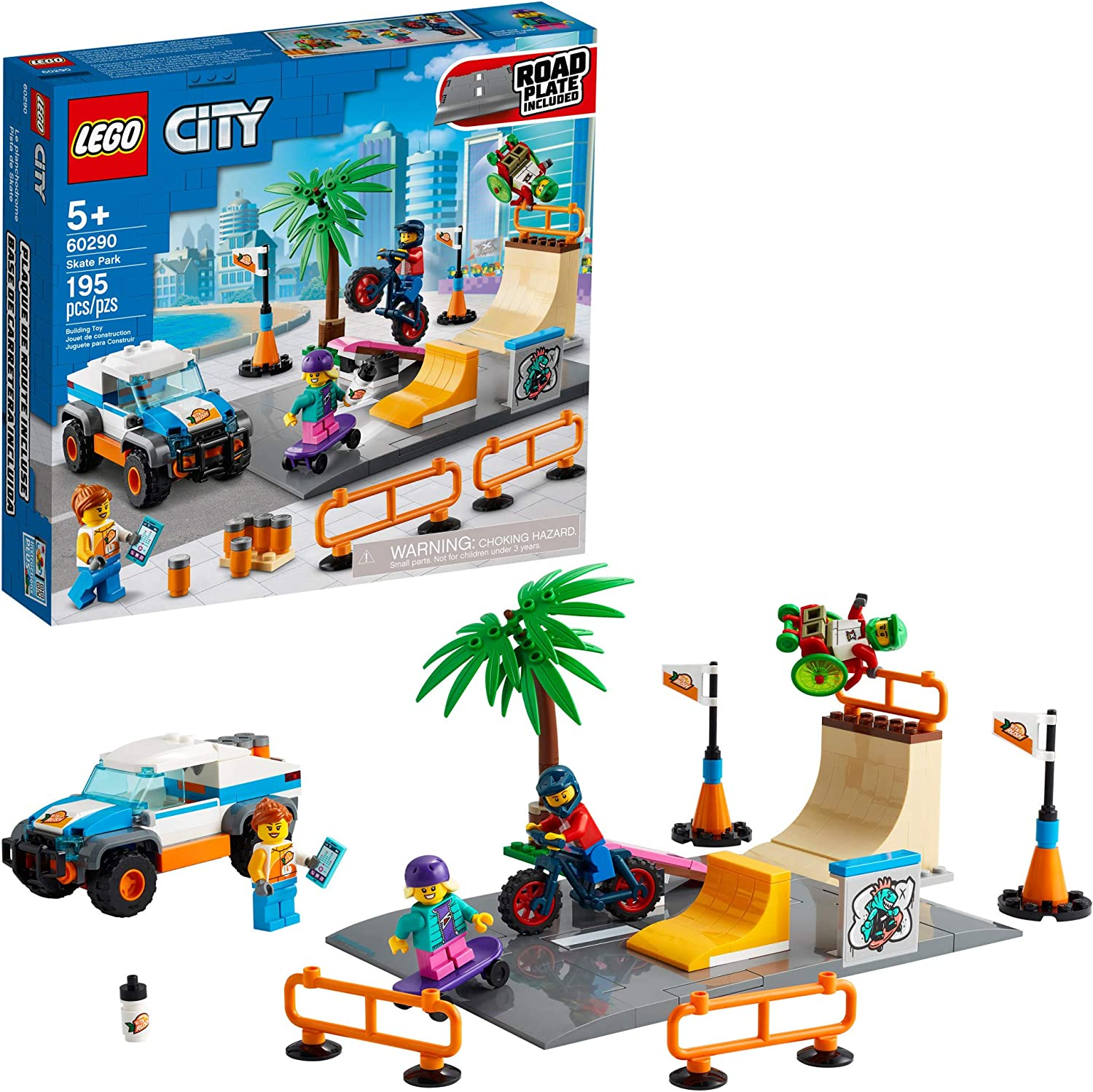 LEGO City Skate Park 60290 Building Kit; Cool Building Toy 
